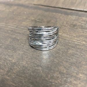 SILVER STATEMENT RING